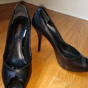 Louis Vuitton Peep-toe Pump, Sz 37 1/2